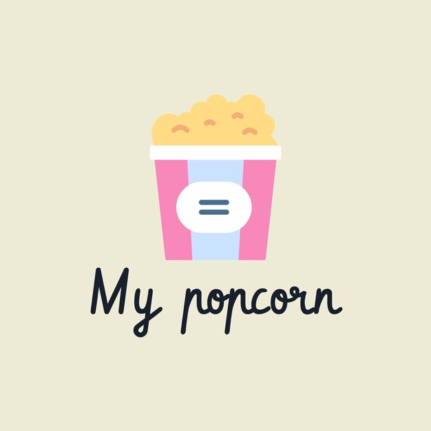 Popcorn logo templates