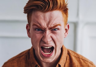 Angry face