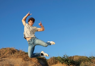 Jumping for joy photos