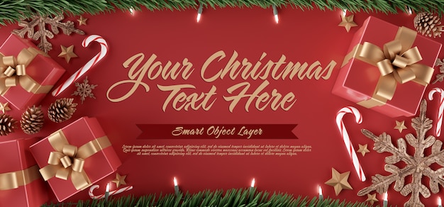 template of a christmas scene